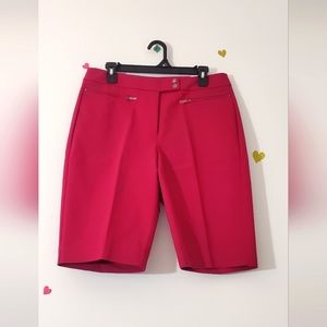 White house Black market midnight orchid bermuda shorts